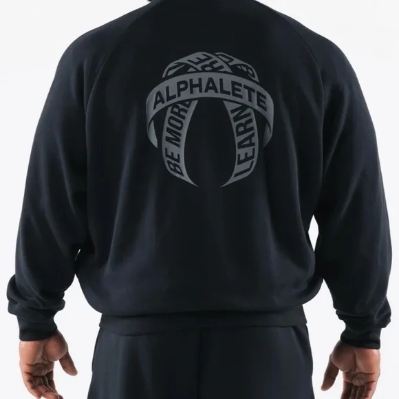 Alphalete crest zip up jacket size large unisex - Picture 2 of 6